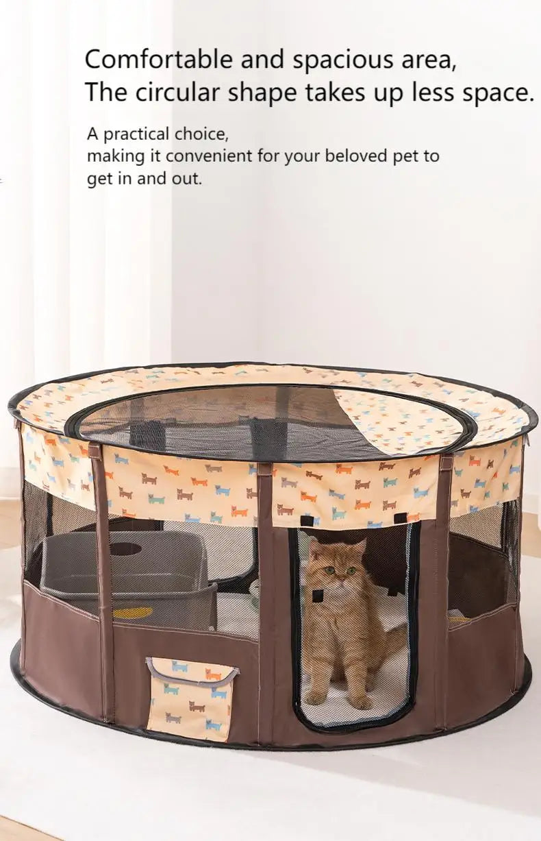 CozyCircle Pet Nest with spacious circular design for pets to comfortably play and rest