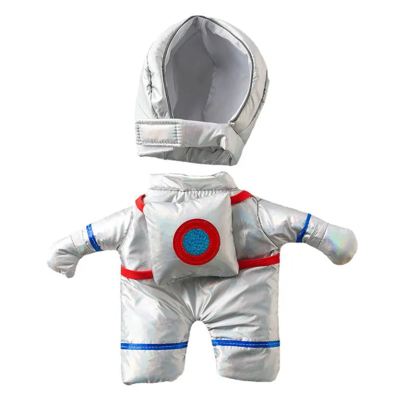 Shiny silver astronaut costume for pets, perfect cute Halloween costumes for pets