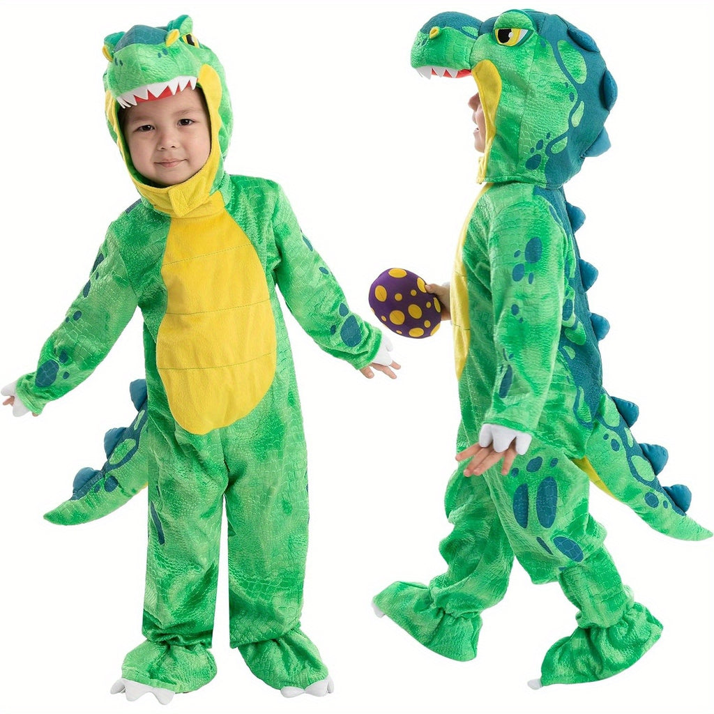 Halloween Dinosaur Costume Kids, T-Rex Costume Outfit with Egg