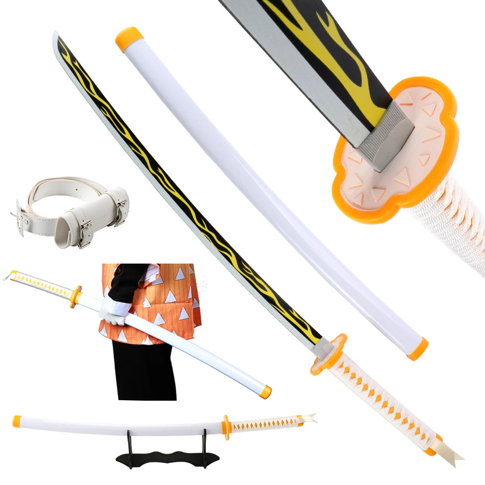 Demon Slayer katana replica with detailed blade and hilt, perfect for collectors and fans
