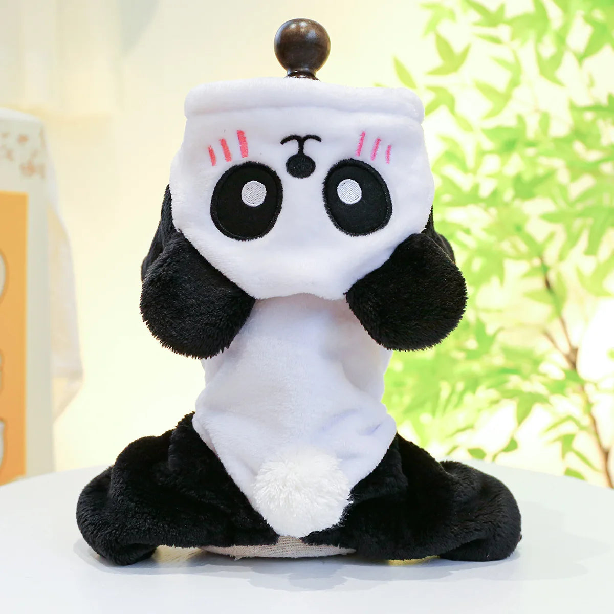 Adorable panda dog costume hoodie by Zoomies & Co for pets dressed as cute animals