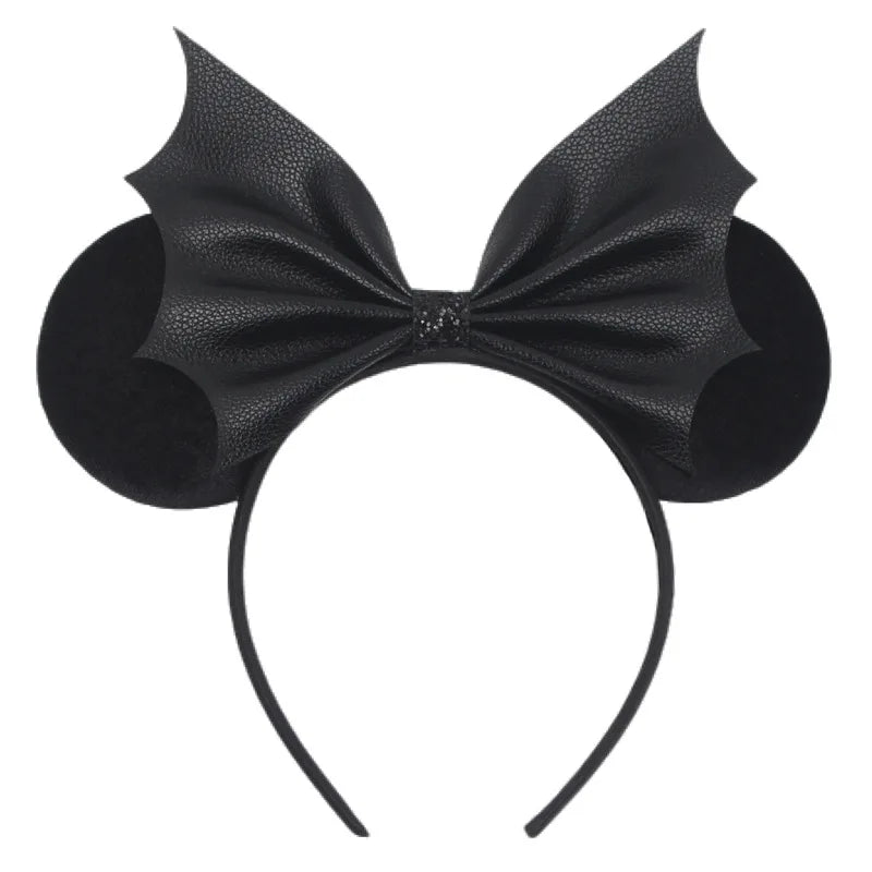 Disney Halloween ear headband featuring bat wings and classic Mickey ears for festive celebrations