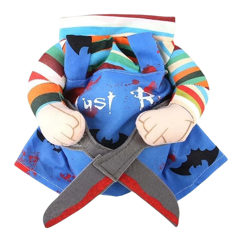 Dog basketball player costume by Zoomies & Co featuring vibrant colors and playful design