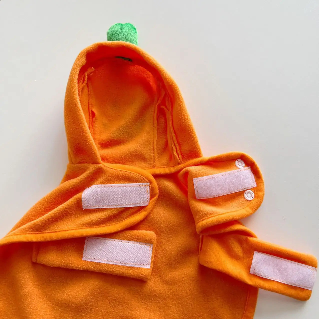 Zoomies & Co Orange Dog Halloween Ghost Cape with Hood and Velcro Straps for Festive Pets