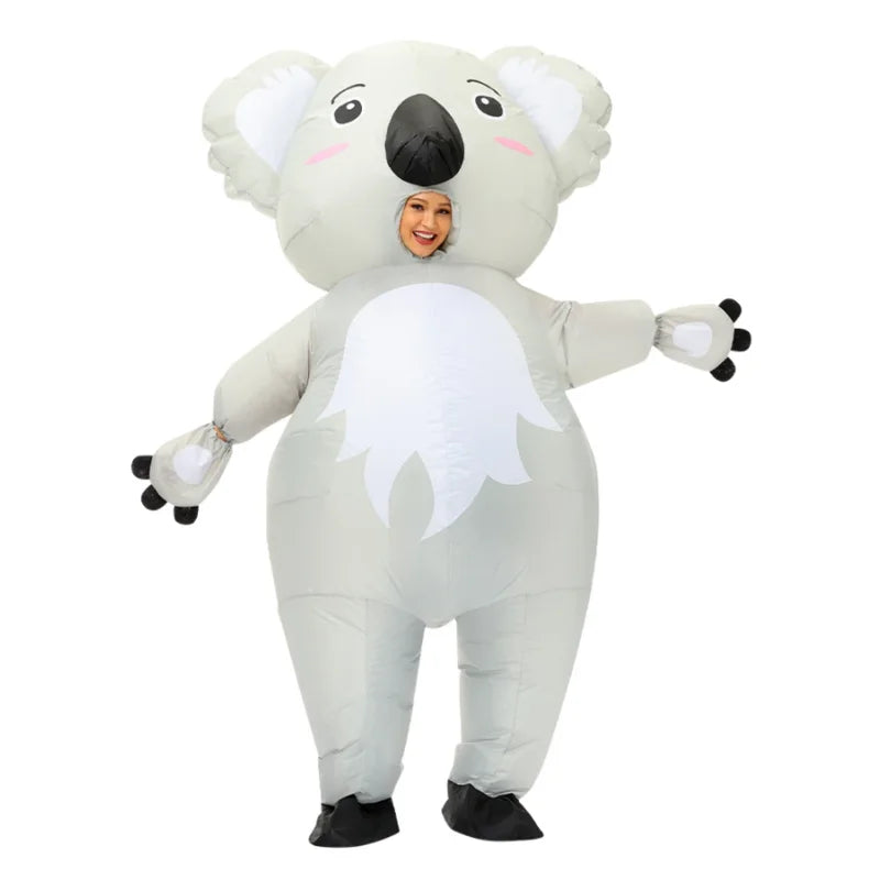 Fun Inflatable Koala Costume for Adults, perfect for parties and events, not a dragon costume for adult women