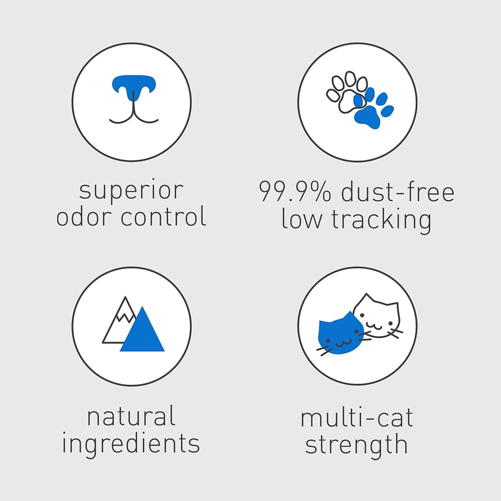 Zoomies & Co low dust odor control cat litter with superior odor control and 99.9% dust-free formula
