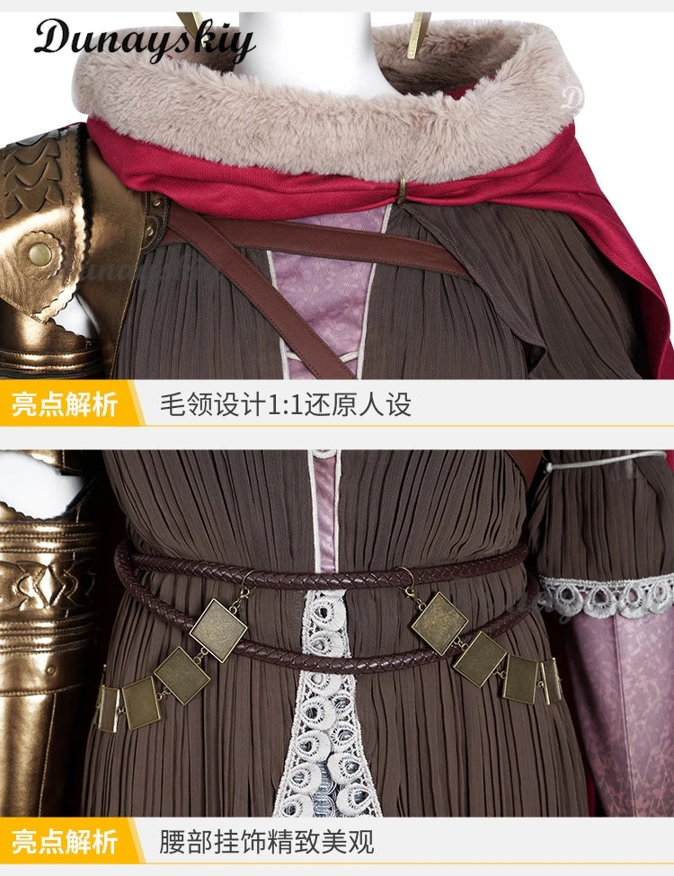 Elden Ring Malenia dress full set featuring intricate detailing and elegant design for cosplay enthusiasts
