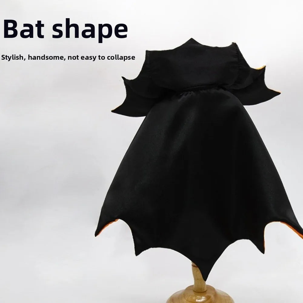 Halloween cat costume bat cloak featuring a stylish bat shape design for festive pets