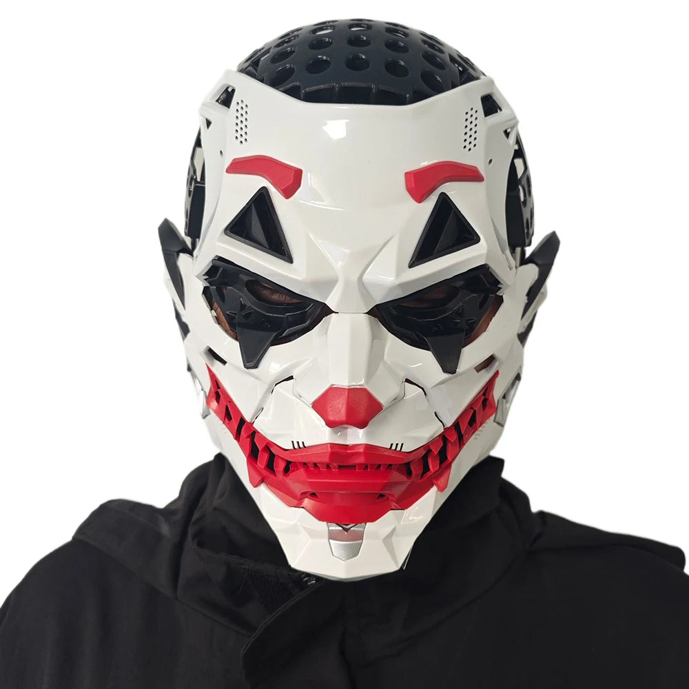 Zoomies & Co Halloween cyberpunk prop mask featuring a bold design and intricate details for costume enthusiasts