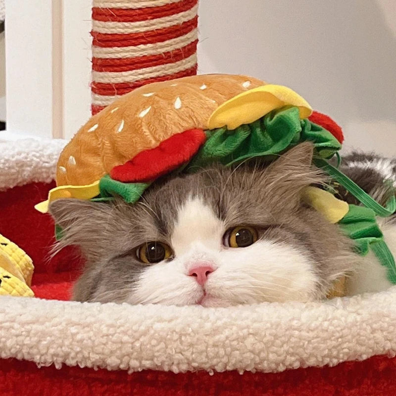 Halloween dog burger costume featuring a playful design perfect for festive pet celebrations