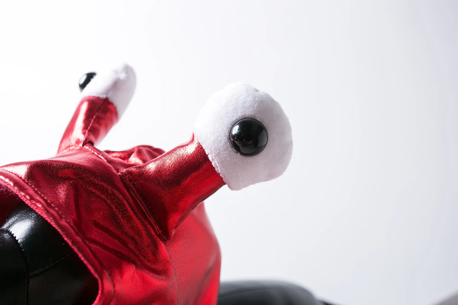 Halloween dog crab costume with cute white eyes and shiny red design for festive pet outfits