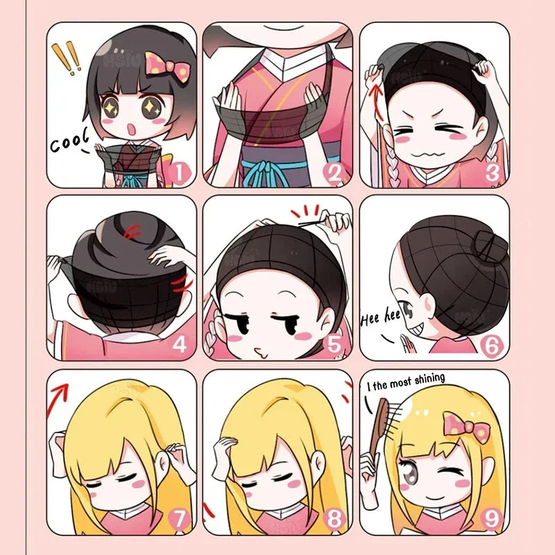 Halloween Kochou Shinobu wig and haori with step-by-step styling instructions for a perfect look