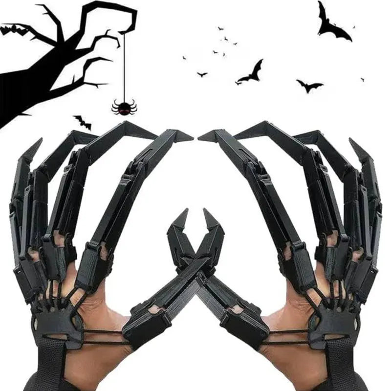 Halloween pet skeleton hand costume with adjustable straps for spooky pet attire