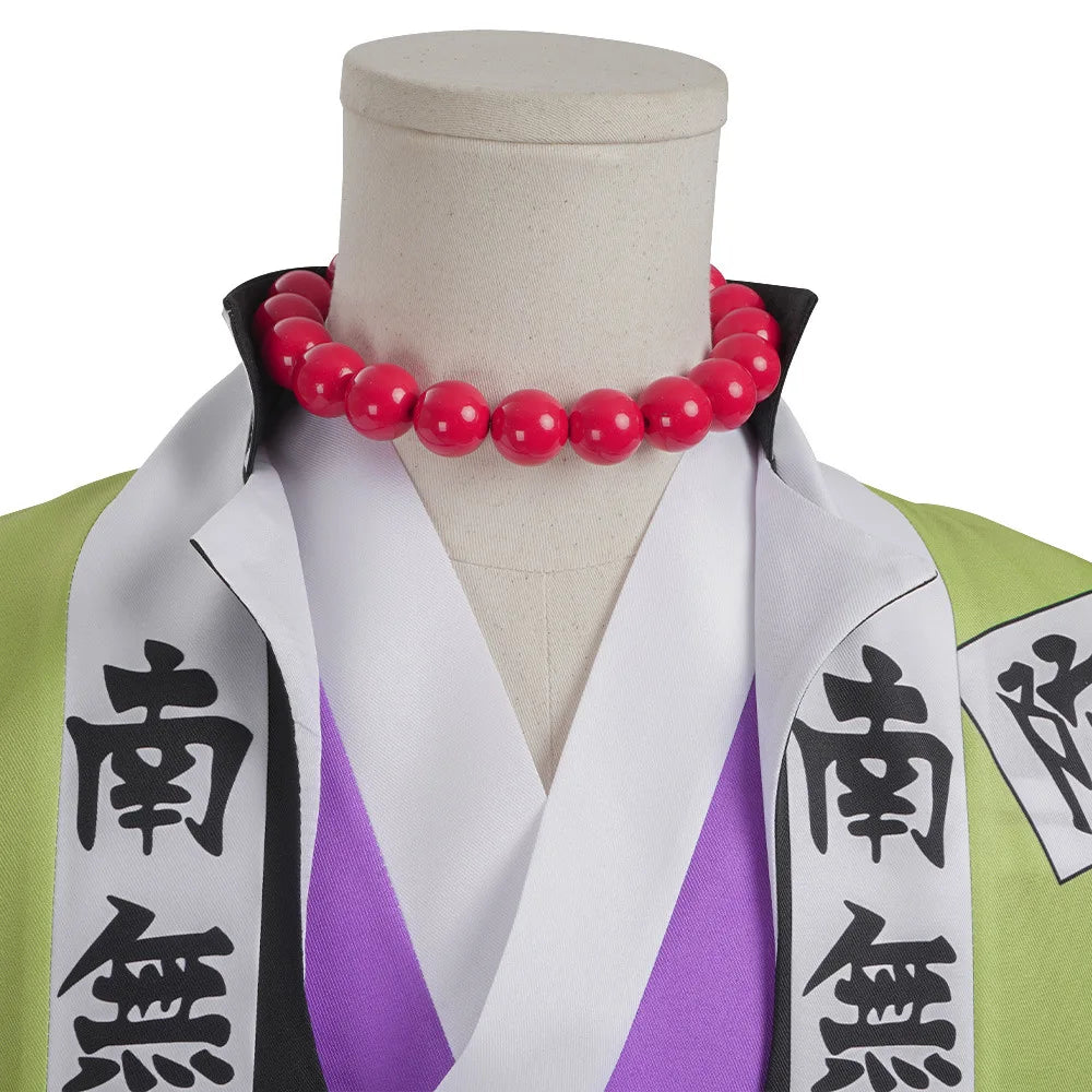 Himejima Gyomei cosplay costume featuring detailed fabric and distinctive necklace accessory