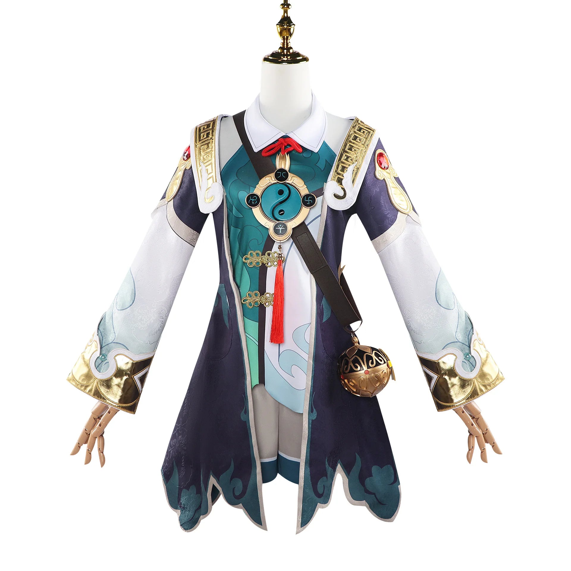 Honkai Star Rail Huohuo full outfit set featuring a detailed, colorful design with ornate patterns