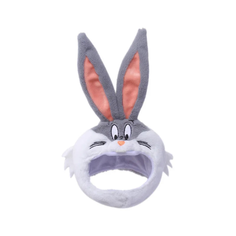 Looney Tunes cat Halloween costume featuring a soft bunny hat with long ears and character face