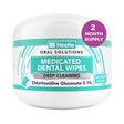 Nootie Oral Solutions Medicated Dog Dental Wipes, 60 Count