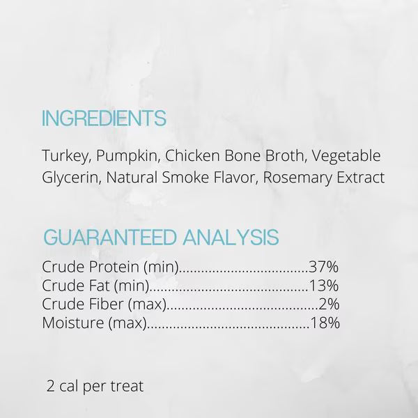 Farmland Traditions Tiny Loves Turkey & Pumpkin with Bone Broth Flavored Jerky Dog Treats, 6-oz pouch, 1 count