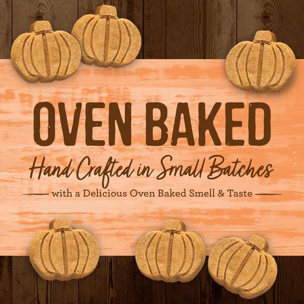 Merrick Oven Baked Pumpkin Patch with Real Pumpkin Dog Treats, 11-oz bag (Case of 6)