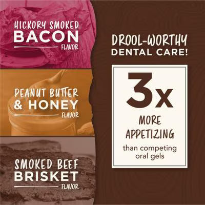 TropiClean Enticers Teeth Cleaning Gel Variety Pack Refill for KONG Dental Ball, 0.5-oz, 3 count