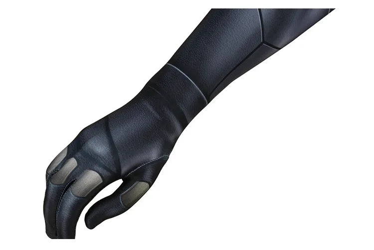 Justice Dawn Batman suit for men featuring a detailed black glove with a sleek design