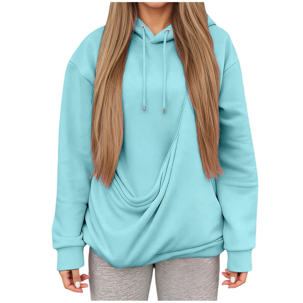 Teal Zoomies & Co kangaroo pocket pet hoodie for women designed for comfort and style