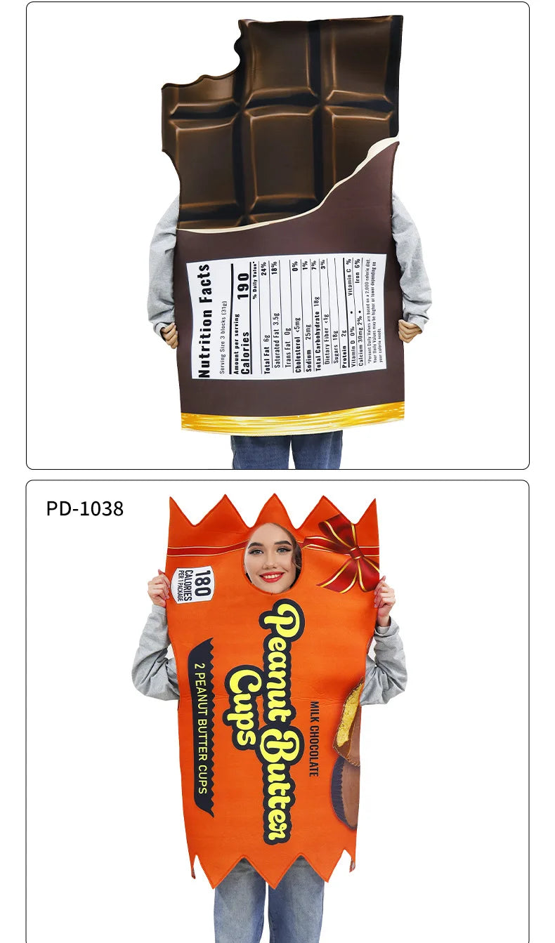 Fun ketchup and mustard costume set for food-themed parties and Halloween events