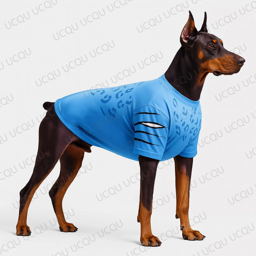 KPop demon hunter pet costume in blue for dogs featuring a fun, stylish design.