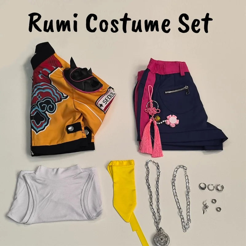 Demon Hunters Rumi cosplay clothes for carnival including costume set with accessories