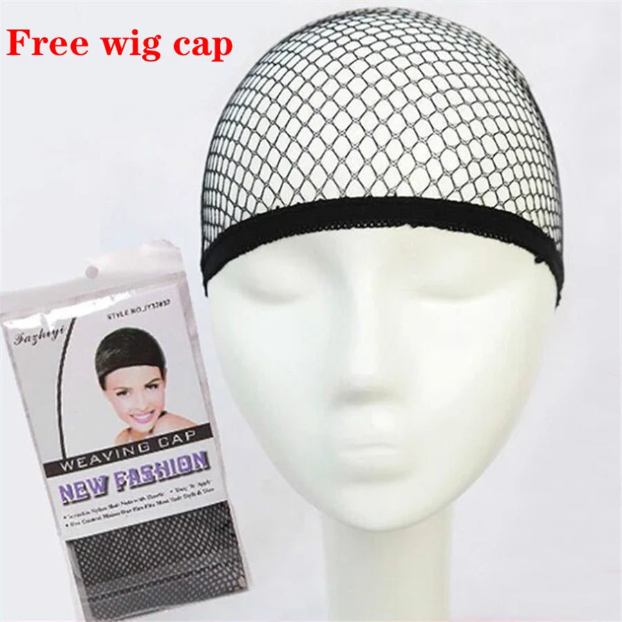 Black mesh weaving cap for wig application, ideal for Demon Hunters Rumi cosplay clothes for carnival.