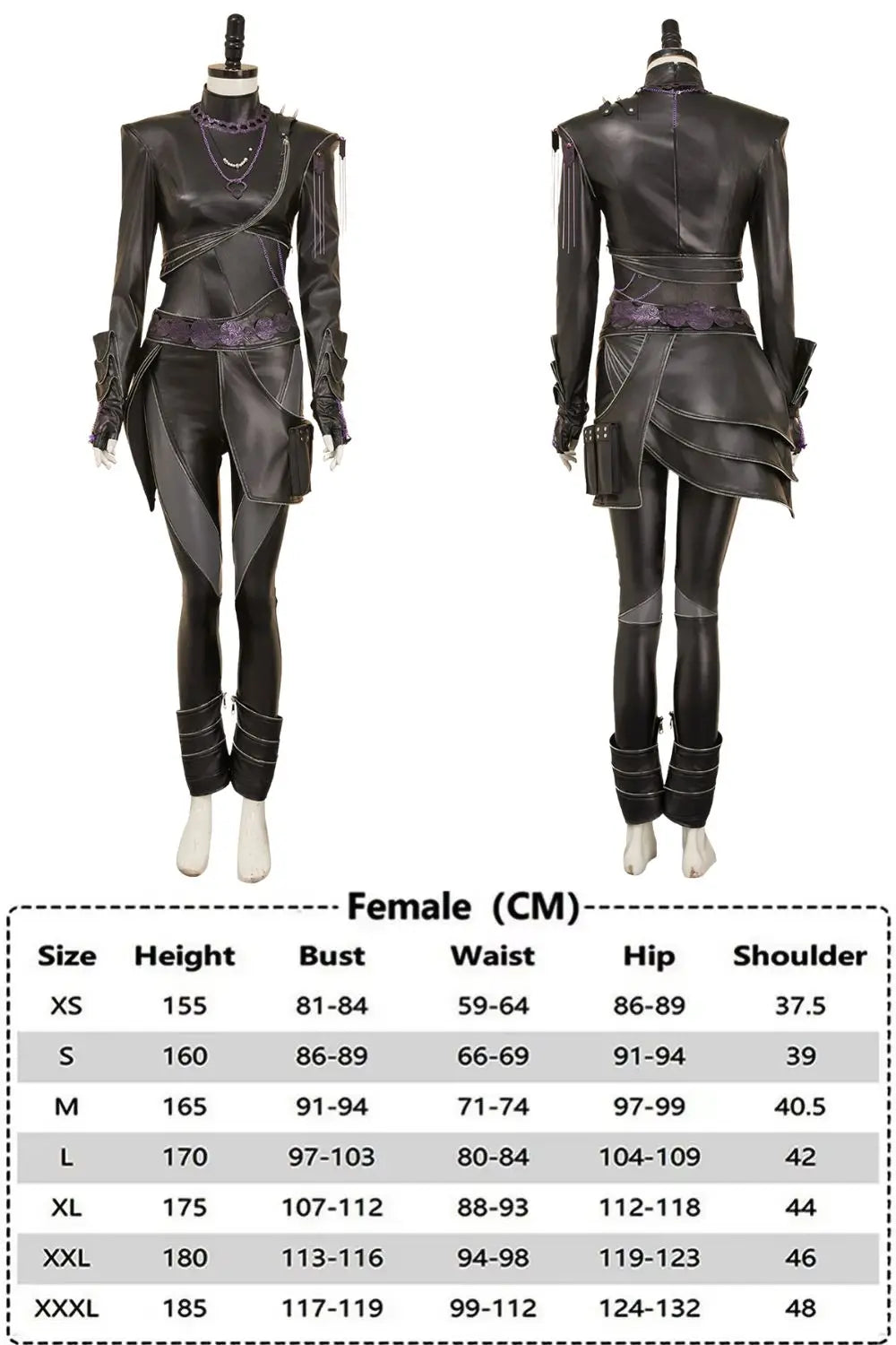 Kpop Demon Hunters Rumi cosplay costume featuring a stylish black design with detailed accessories