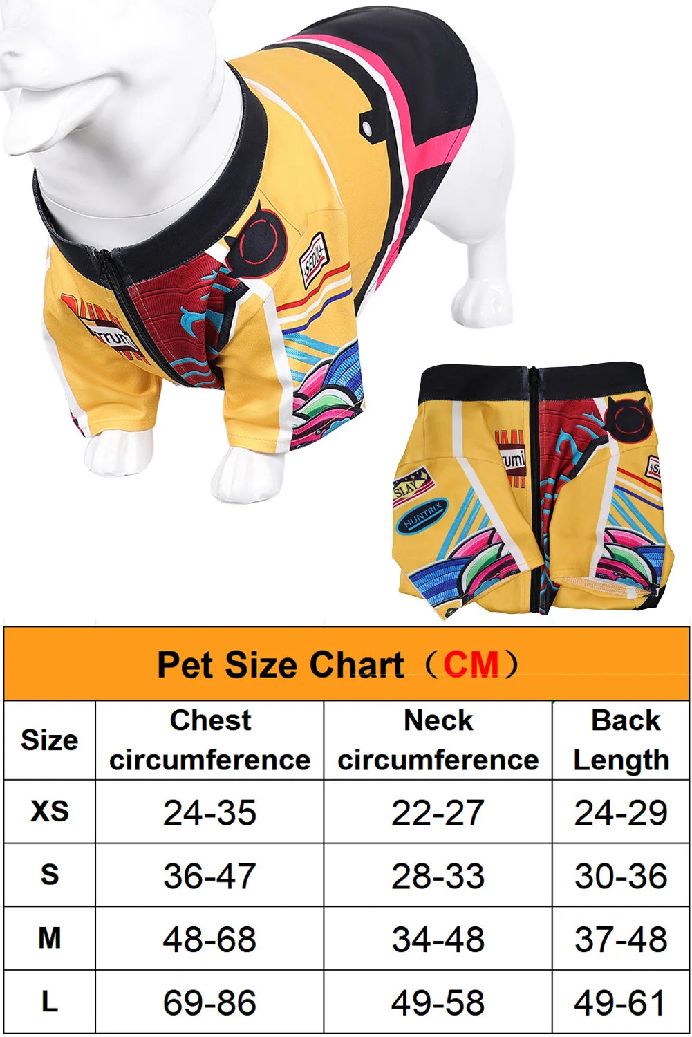 KPOP dog cosplay costume designed for pets featuring vibrant colors and stylish patterns
