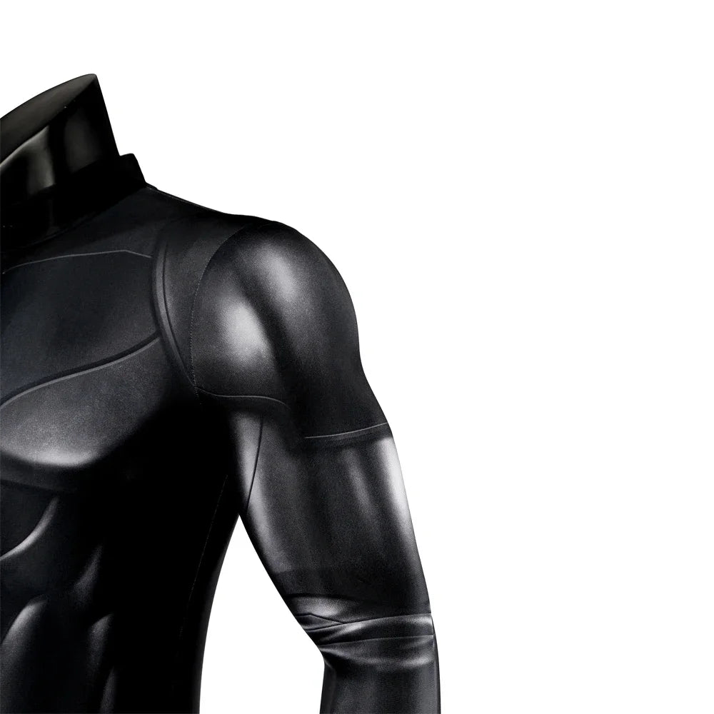 Michael Keaton Batman Costume for Adults featuring a sleek black design and realistic detailing