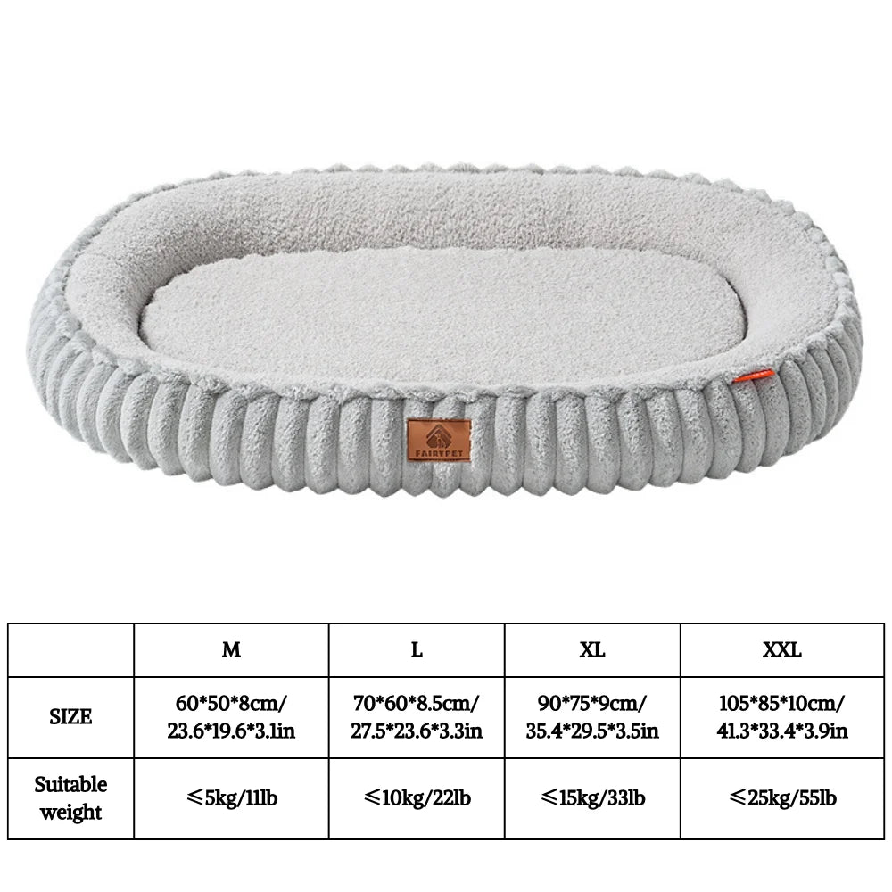 Cozy gray orthopedic dog bed with bolster for comfort and support, ideal for small to large breeds
