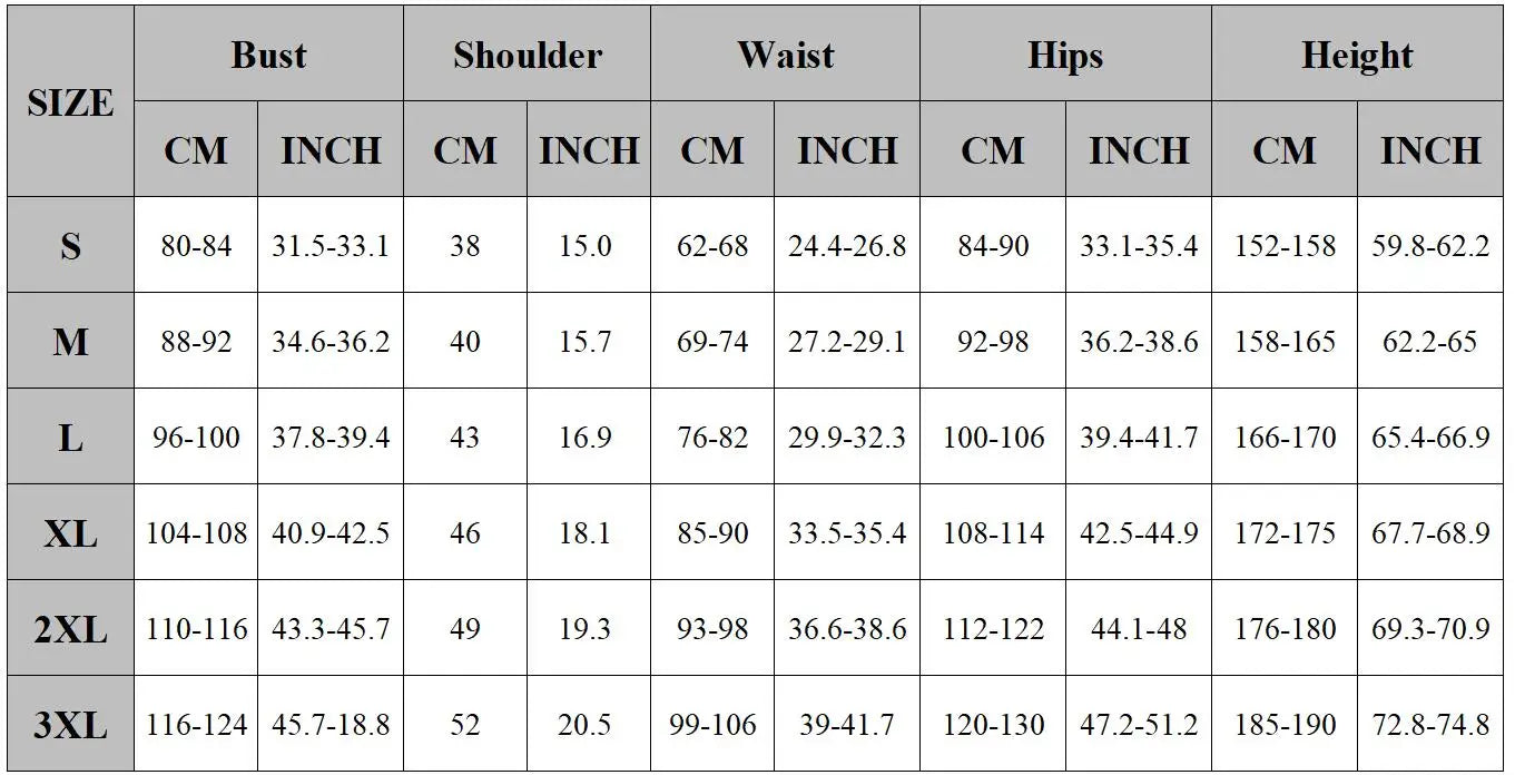Size chart for Peach Princess cosplay costume for women with measurements for bust, waist, and hips