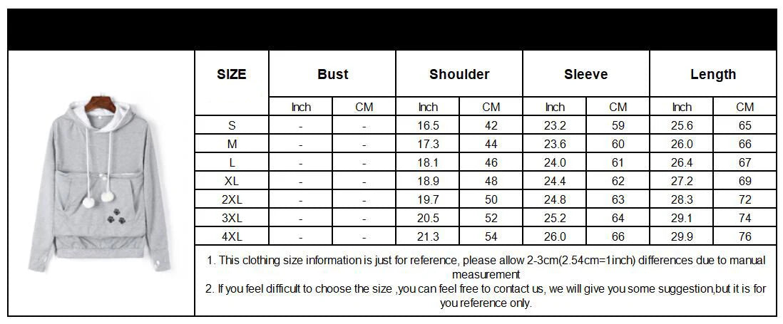 Cozy pet carrier kangaroo sweatshirt in gray with spacious pouch for carrying small pets