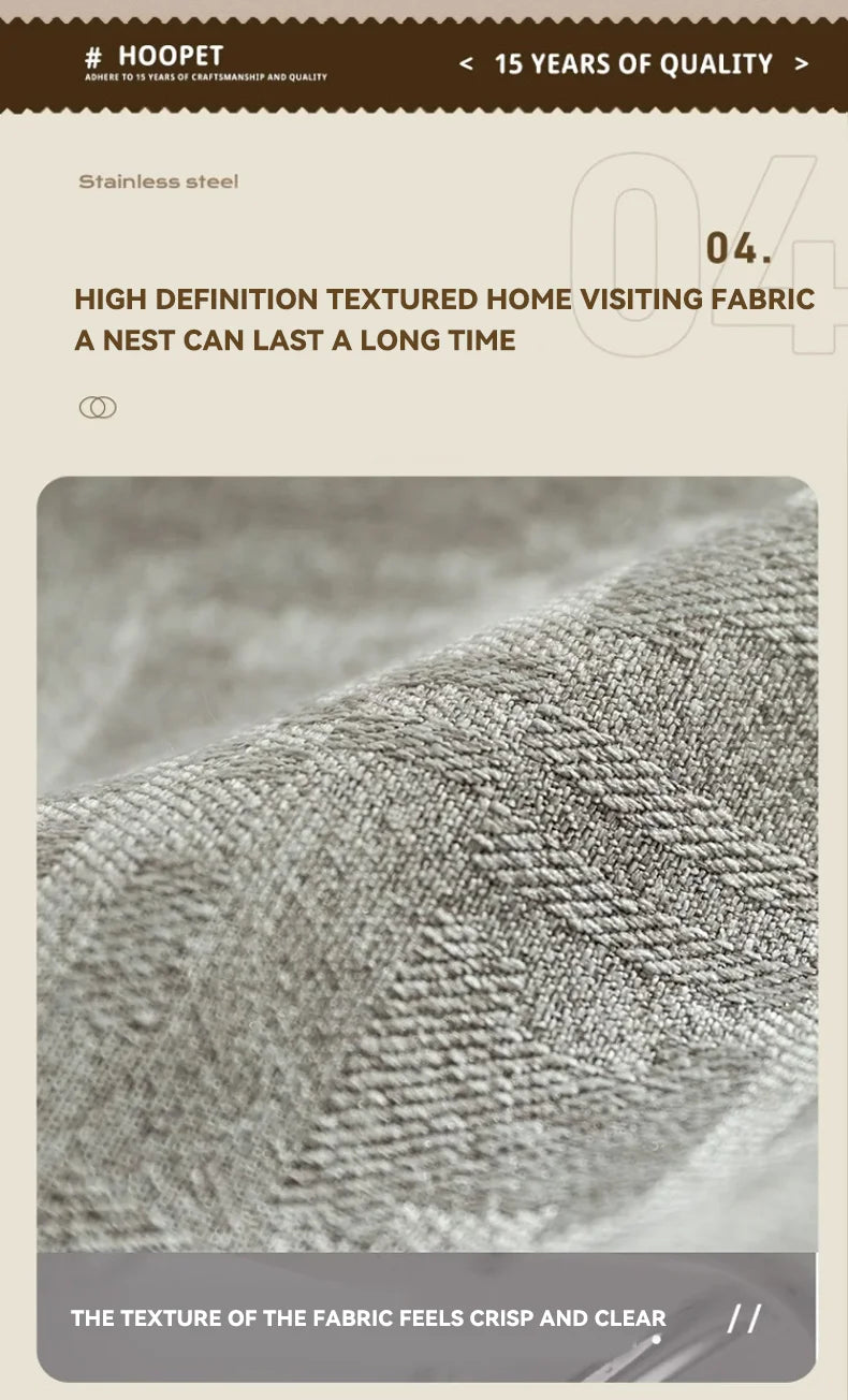 High quality cozy dog sofa bed for winter with textured fabric for added comfort and durability