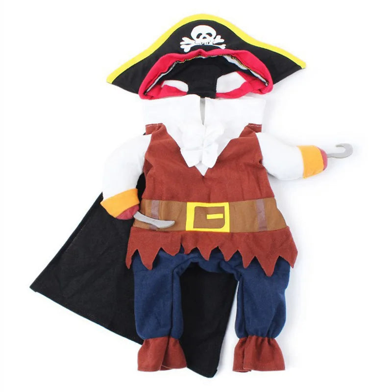 Zoomies & Co Pirate Pet Costume for Cats and Dogs with Cape and Pirate Hat