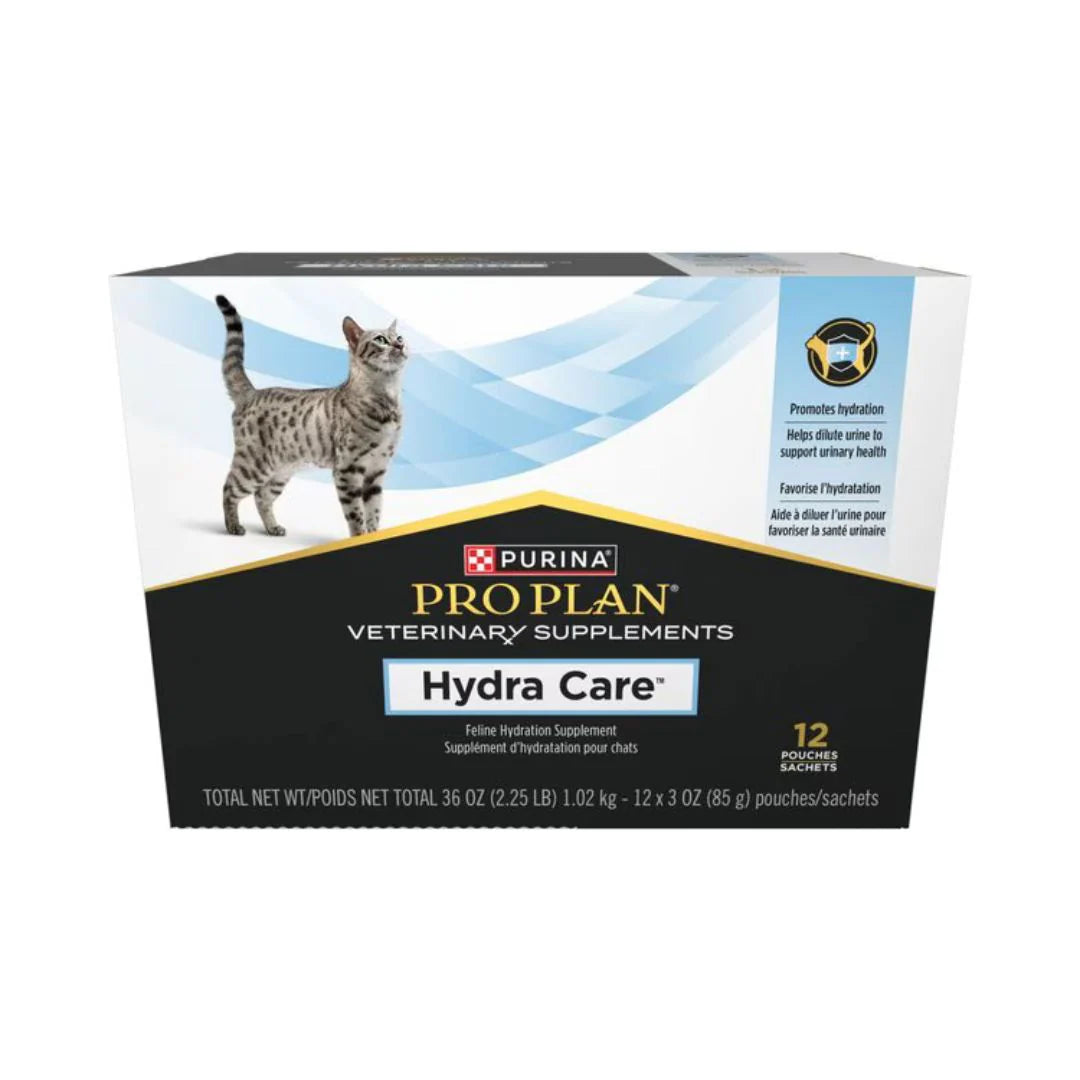 Purina Pro Plan Hydra Care Cat Hydration Supplement in 12 Pouches for Healthy Hydration