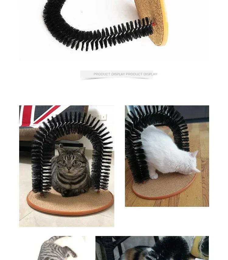 PurrSpa Self-Grooming Cat Arch for cats to groom themselves while playing and relaxing