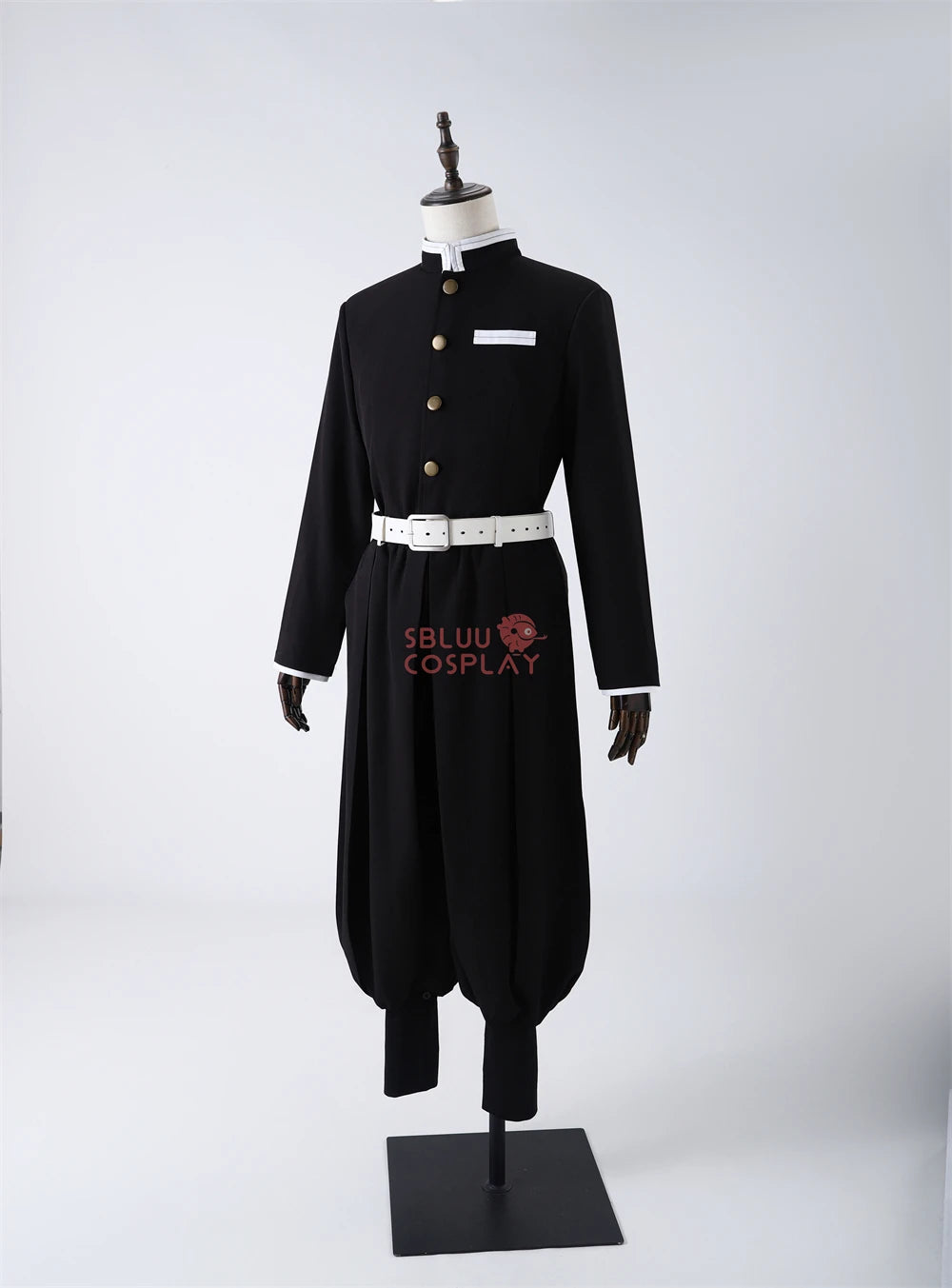 Tanjiro Kamado cosplay costume featuring a classic black design and comfortable fit for anime fans