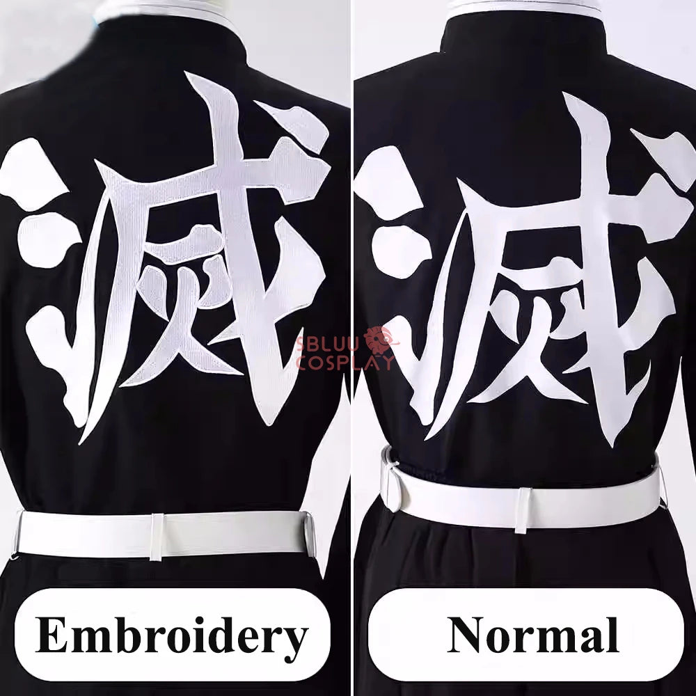 Tanjiro Kamado cosplay costume showcasing detailed embroidery and normal design options for fans