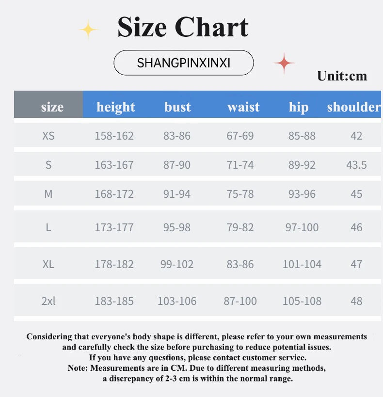 Size chart for Tanjiro Kamado cosplay costume with measurements in centimeters for accurate fitting.