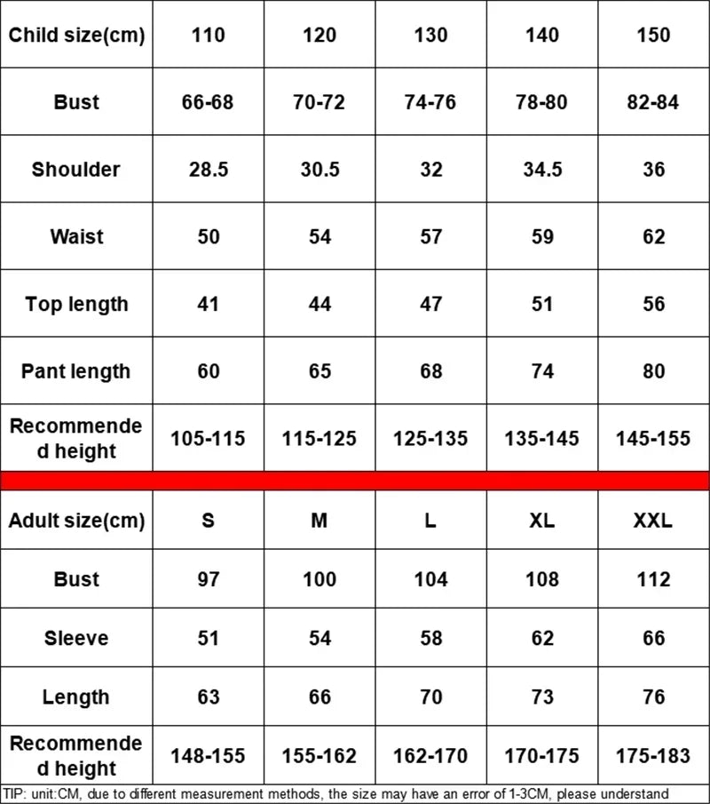 Zoomies & Co Shinobu cosplay costume for kids with size chart and measurements