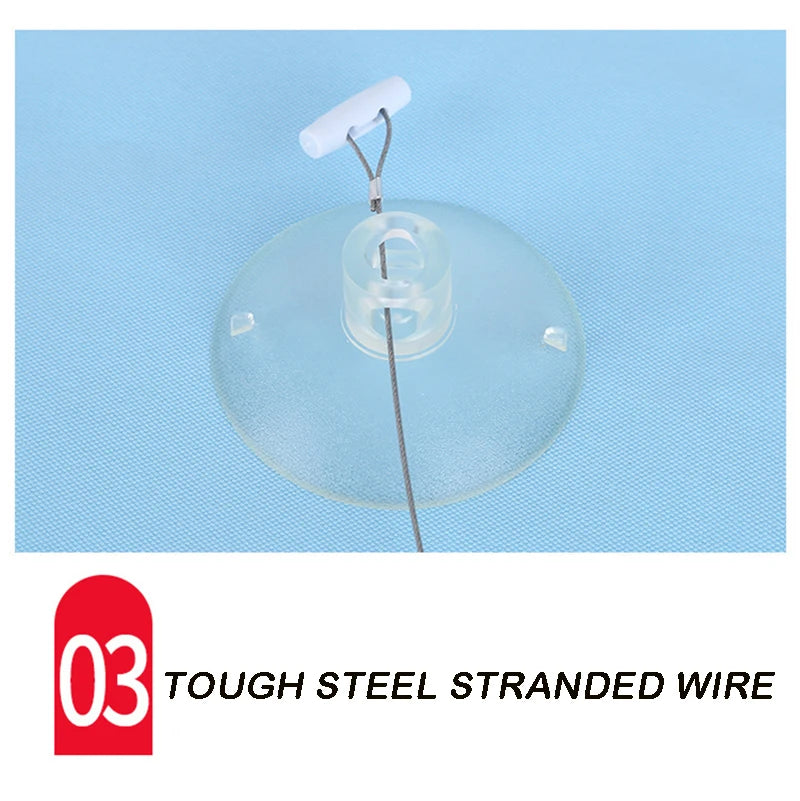 Tough steel stranded wire for secure installation of the SkyLounge Window Cat Hammock