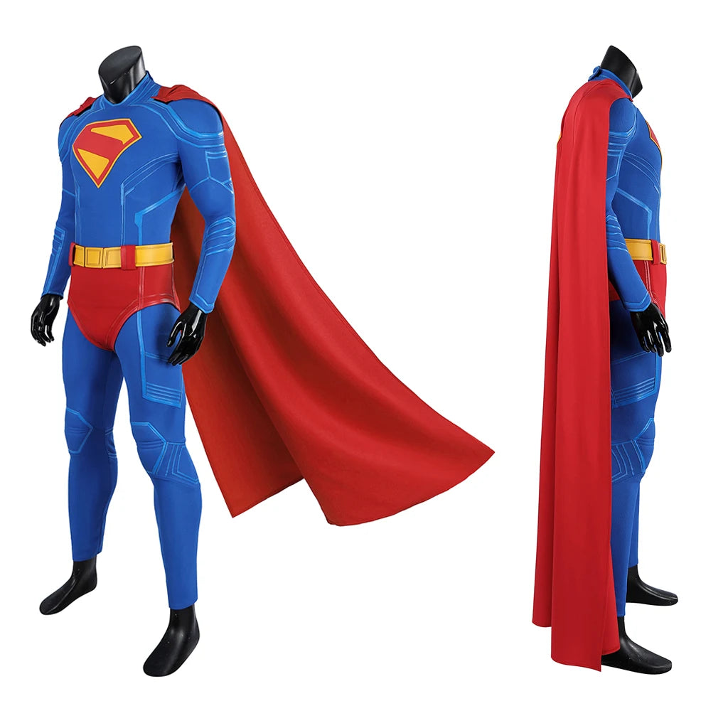 Zoomies & Co Superman Costume with Cape for Kids and Adults for Superhero-Themed Parties