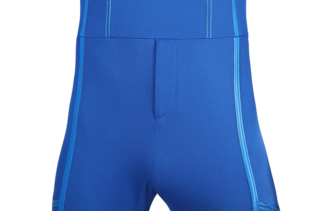 Zoomies & Co Blue High-Performance Sports Compression Leggings for Athletes and Fitness Enthusiasts