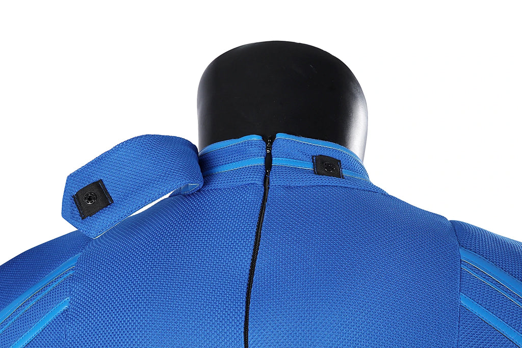 Zoomies & Co Blue Dog Life Jacket with Secure Fasteners for Safety in Water Activities