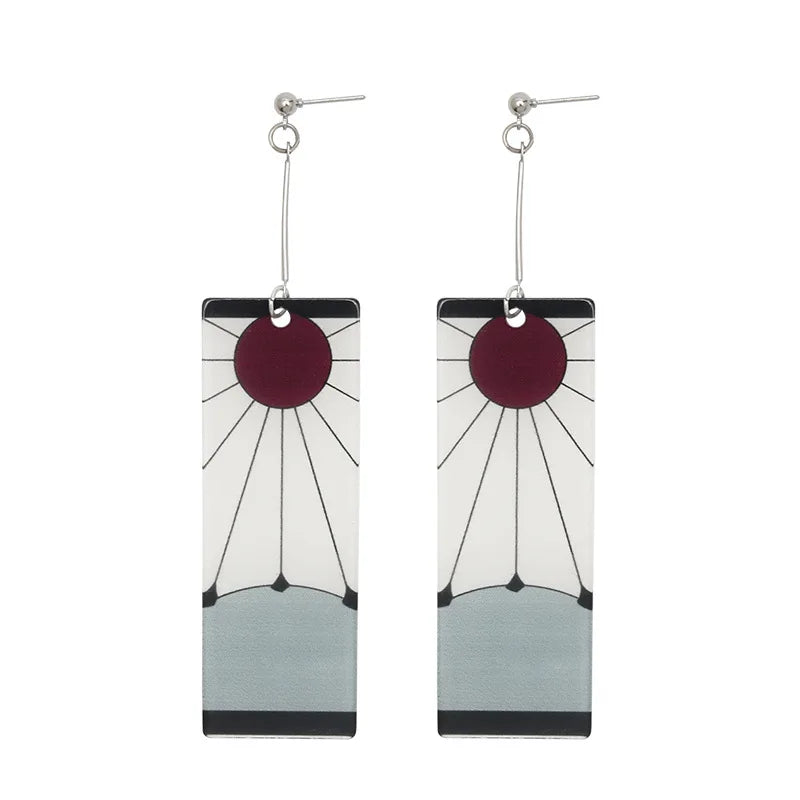 Tanjiro earrings Demon Slayer featuring unique design inspired by the anime's aesthetics