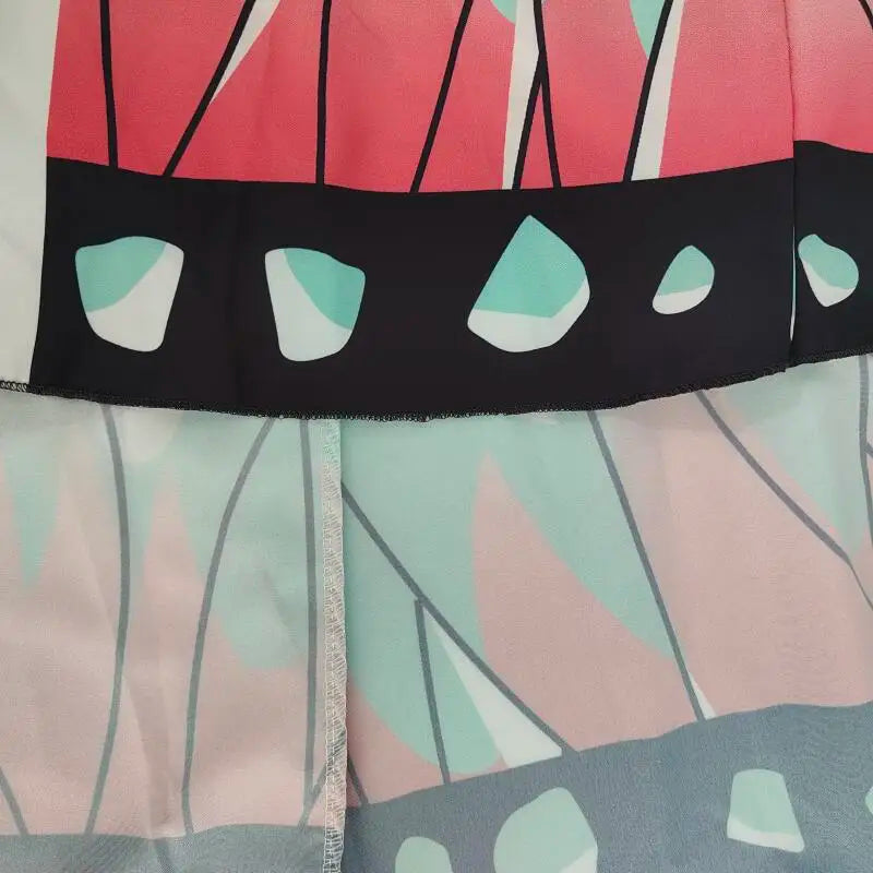Kochou Shinobu cosplay kimono cardigan featuring vibrant colors and unique pattern for anime fans